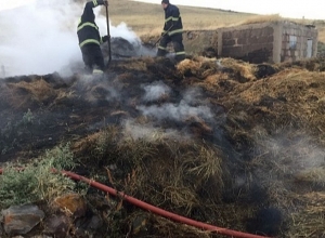 Լուսաղբյուր գյուղում այրվել է անասնակեր