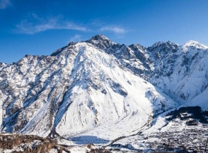 В Грузии выпал снег