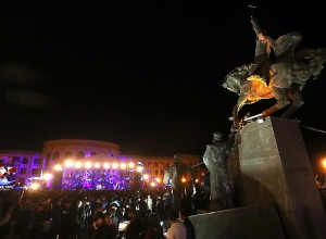 Ահա այսպես  ավարտվեց օրը Գյումրիում
