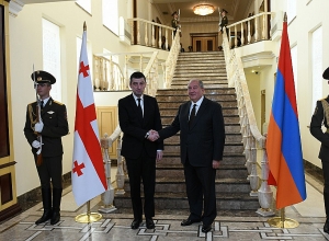 Президент Саркисян принял премьер-министра Грузии Георгия Гахарию
