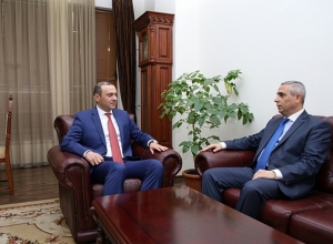 Армен Григорян встретился с министром ИД Арцаха Масисом Маиляном