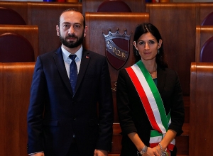 Ararat Mirzoyan meets Mayor of Rome