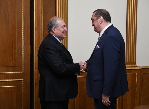 Президент Армен Саркисян принял председателя Фонда сотрудничества Грузии