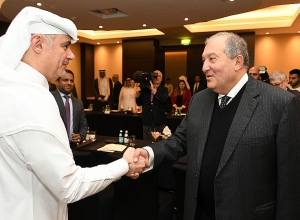 Նախագահ Արմեն Սարգսյանը կատարցի գործարարներին հրավիրել է ներդրումներ կատարել Հայաստանում