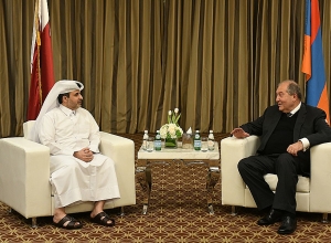 Армен Саркисян встретился с министром муниципалитетов и окружающей среды Катара