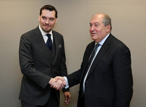 Президент Армении Армен Саркисян встретился с премьер-министром Украины Алексеем Гончаруком