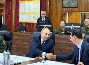 Путин прибыл с визитом в Дамаск и встретился с президентом Сирии