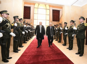 Նախագահ Արմեն Սարգսյանը հանդիպել է Պաղեստինի Ազգային իշխանության նախագահ Մահմուդ Աբասի հետ