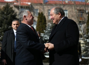 Նախագահի նստավայրում տեղի է ունեցել Հորդանանի թագավորի դիմավորման արարողությունը