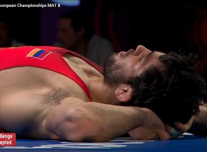 Ըմբշամարտի ԵԱ. Գևորգ Մխեյանը ցավալի պարտություն կրեց 3-րդ տեղի համար մրցամարտում