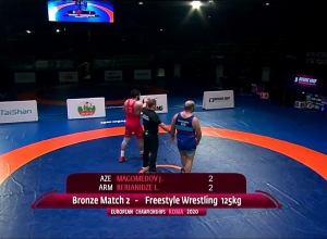 Ըմբամարտի ԵԱ. Լևան Բերիանիձեն պարտվեց ադրբեջանցուն և առանց մեդալ մնաց