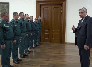 Փրկարար ծառայողներին շնորհվել են հերթական կոչումներ