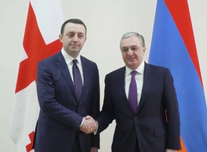 ԱԳ նախարար Զոհրաբ Մնացականյանի հանդիպումը Վրաստանի պաշտպանության նախարար Իրակլի Ղարիբաշվիլիի հետ