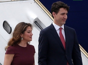 Canada’s Prime Minister Justin Trudo and his wife in quarantine