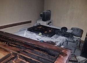 Пожар в здании правительства РА