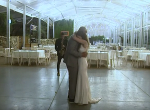 Love in days of coronavirus, or a wedding in empty hall. (video)