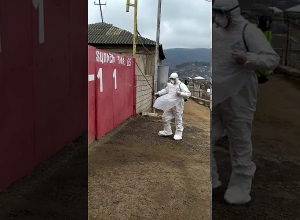 Дезинфицируются территории пожарно-спасательных отрядов