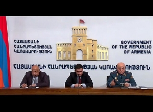 ԱԻՆ փոխնախար Արմեն Հարությունյանի և փրկարար ծառայության տնօրեն Վրեժ Գաբրիելյանի մամուլի ասուլիսը