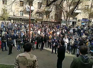 Арцахская революционная партия проводит митинг