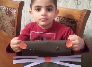 Distance entertainment for children attending kindergarten