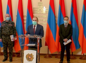 Брифинг  Никола Пашиняна, Арсена Торосяна и Армана Саркисяна: ПРЯМОЙ ЭФИР .