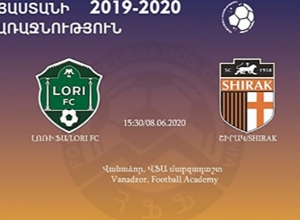 LIVE. Vanadzor's Lori FC VS Gyumri's Shirak