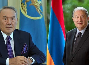 President Sarkissian wishes Nursultan Nazarbayev speedy recovery