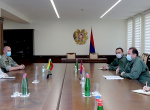 Давид Тоноян принял посла Литвы в РА