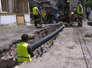 В административном районе Арабкир прокладывается новая канализационная сеть