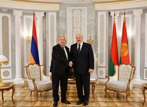 Президент Армен Саркисян поздравил Александра Лукашенко с переизбранием на пост президента Беларуси