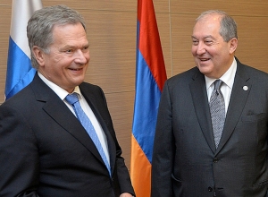 Президент Финляндии передал добрые пожелания президенту и народу РА