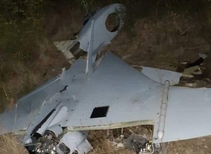 Сбитый БПЛА вблизи жилого квартала Аскерана: фотографии