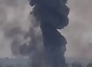 Destruction of Azerbaijani fuel and lubricants warehouses