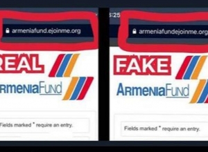 Fake website of All-Armenian Fund created