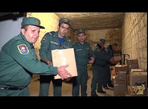 МЧС продолжает распределение гуманитарного груза