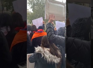 Protest action in London