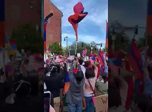 Protest action in Boston in support of Armenia and Artsakh