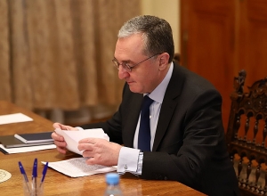 ohrab Mnatsakanyan is meeting with OSCE Minsk Group Co-Chairs and Personal Representative of the OSCE Chairperson-in-Office