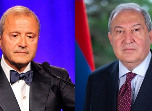 Armen Sarkissian holds telephone conversation with Diaspora-Armenian businessman, national philanthropist Vache Manukian