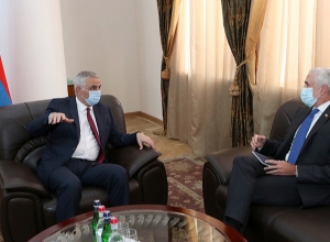 Вице-премьер Мгер Григорян принял постоянного координатора ООН Шомби Шарпа