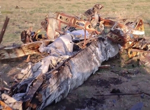 Кадры уничтоженного беспилотника