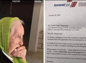 103 տարեկան Քնարիկ Մարկոսյանը 1 մլն դոլար է նվիրաբերել «Հայաստան» համահայկական հիմնադրամին