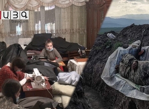 Ընկերուհիներվ, հարեւանուհիներով եւ իրենց երեխաներով