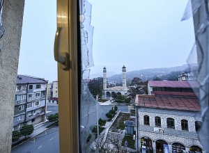 Последствия сегодняшнего обстрела Шуши