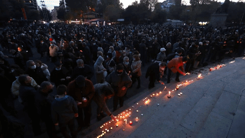 Մոմավառություն Ազատության հրապարակում