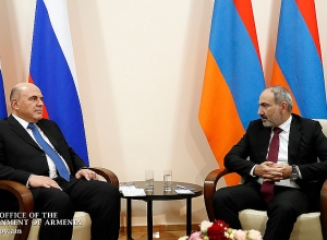 Пашинян и Мишустин обсудили повестку сотрудничества между двумя странами после установленного прекращения огня и актуальные вопросы