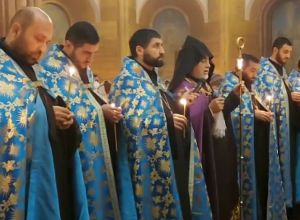 Արցախյան պատերազմի հերոս նահատակների հիշատակի արարողություն՝ Մոսկվայի Ս.Պայծառակերպություն եկեղեցում