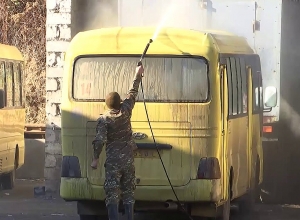 Возобновление работы общественного транспорта в Степанакерте