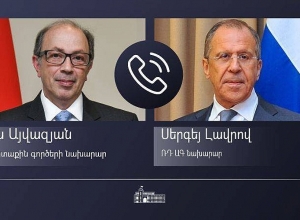 ՌԴ եւ ՀՀ ԱԳ նախարարները հեռախոսազրույցում մտքեր են փոխանակել Արա Այվազյանի՝ Մոսկվա կատարելիք այցի շուրջ