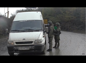 Прибытие беженцев из Нагорного Карабаха в Степанакерт